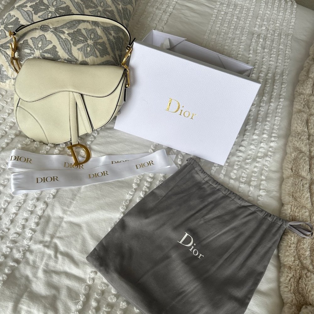 Dior Saddle Bag Cream Gem